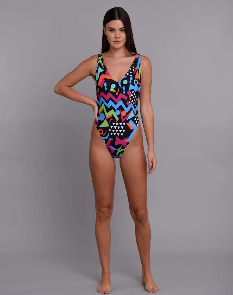 OOSC Women's Nuts Cracker Print Swim Suit - Stylish One Piece Bathing Suit for Women